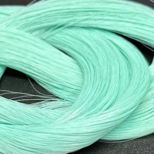 Japanese Saran Minty Fresh 1319 1oz/28g 36inch/92cm green - Doll Planet Hair, Doll Rehair, Rehairing, Doll Hair for Reroot, Rerooting