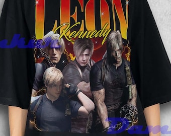 Koszulka Leon Kennedy, koszulka Resident Evil, koszulki dla fanów Leon Kennedy, bluza z motywem gry Survival Horror, koszulka Comfort Colors, Resident Evil Crisis
