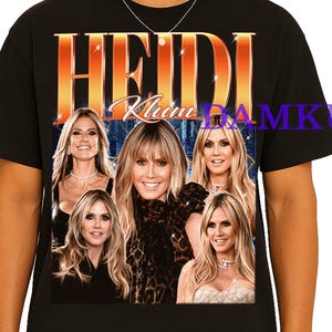 Heidi Klum Shirt, Heidi Klum Homage Fan Tshirt, Heidi Klum Fan Tees, Heidi Klum Retro Sweatshirt, Heidi Klum Merch, Christmas and Halloween