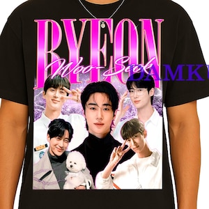 Byeon Woo Seok retro jaren 90 shirt, Byeon Woo-Seok T-shirt, Byeon Woo Seok sweater, Byeon Woo Seok T-shirt, Byeon Woo-Seok vintage Homage Tees