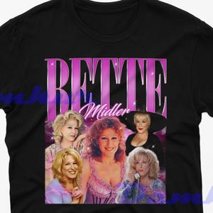 Bette Midler Retro Shirt, Bette Midler Bootleg Fan T-Shirt, Bette Midler Vintage TShirt, Bette Midler Hommage Shirt, Bette Midler Kinder T-Shirt