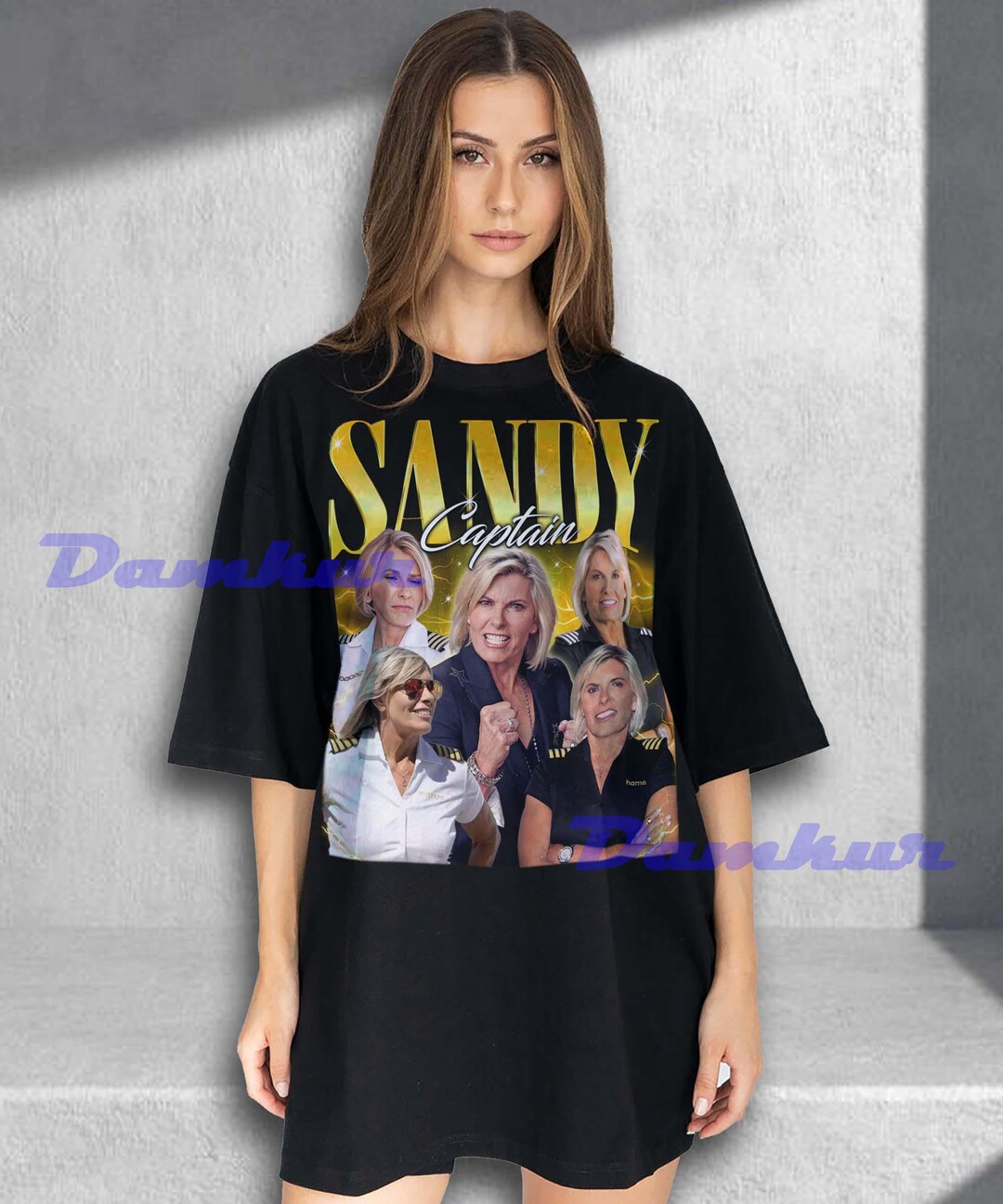 Captain Sandy Shirt, Captain Sandy Retro Tshirt, Captain Sandy Yawn Fan