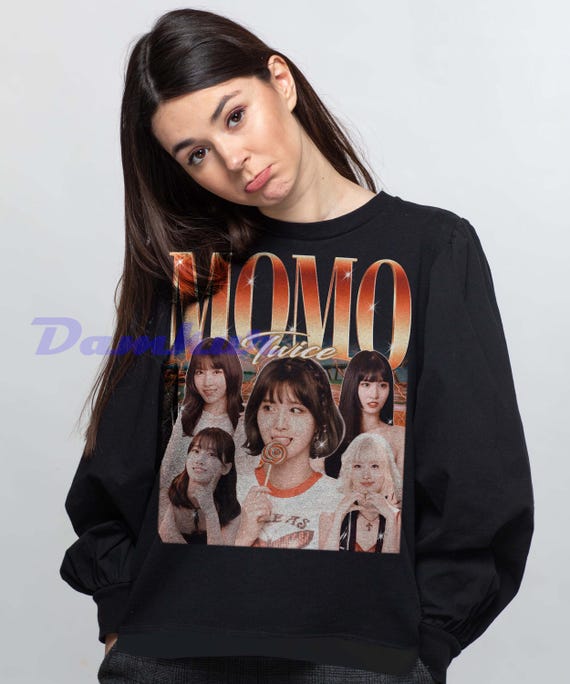 TWICE THIS IS FOR Tシャツ MOMO T-SHIRT〈BLACK〉【L】/ MOMO / TWICE『THIS IS FOR』 – JYP JAPAN
