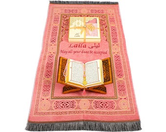 Personalized Islamic Gift Set, Prayer Rug Quran Tasbeeh, Ramadan Eid Wedding Birthday Mother's Father's Valentine's Anniversary Days Gifts