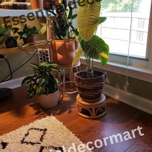 Set Of 2 Wooden Plant Stand | Plant Holder | Indoor Plant Stand | Small Plant Stand | Plant Pot Stand | Plant Acessories |Unique Plant Stand