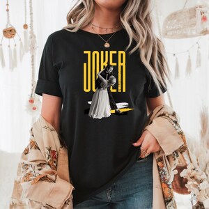 Joker Unisex Heavy Cotton Tee | Bold Graphic Tee, Streetwear Style, Movie Fan Merch, Joker and Lady Gaga, Gift for Joker Lovers