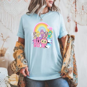 Labubu Shirt, Cute Cartoon T-Shirt, Aesthetic Kawaii Tee, Soft Graphic Tee, Trendy Cute Shirt, Custom Labubu Design, sweet, labubu hoodie