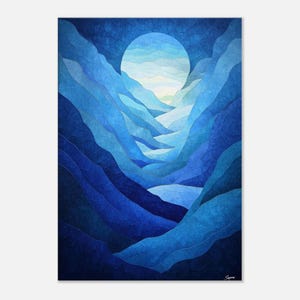 Moonlit Mountain Veil