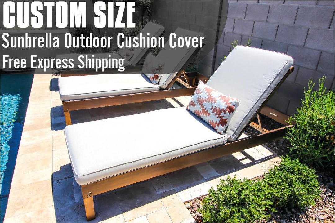 Cushion Cover Extra Thick Outdoor Chaise Lounge Cushions NAIZEA