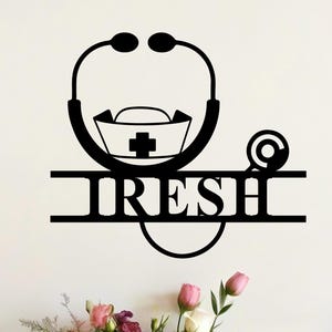 Personalized Doctor Sign; Personalized Nurse Sign; Custom Doctor Metal Sign; Doctor&#39;s Office Decor; Doctor Gift; Nurse Gift; Med Student