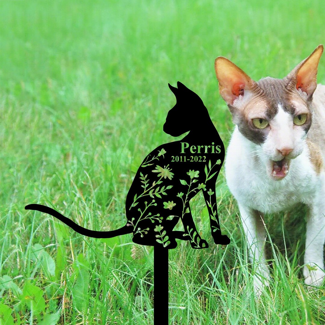 Custom Cornish Rex Cat Cat Memorial Plaque,personalized Cat Metal Name ...