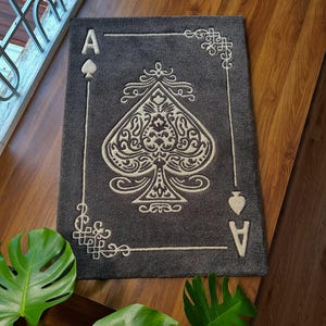 ¡Un as en la manga! Noh as en tus alfombras de piso... Alfombra 100% de lana hecha a mano para el hogar, dormitorio, sala de estar, precio bajo, buena calidad. Q