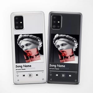 Personalizowana obudowa na telefon z płytką muzyczną pasuje do Samsung S25 Ultra S24 FE S23 S22 S21 pasuje do Samsung A56 A55 A54 A53 A52s A36 A35 A16 A15 A14