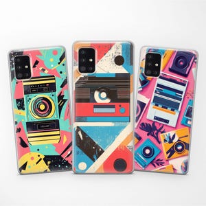 Retro Colorful Vintage Phone Case fits Samsung S25 Ultra S24 FE S23 S22 S21 fit Samsung A56 A55 A54 A53 A52s A36 A35 A16 A15 A14