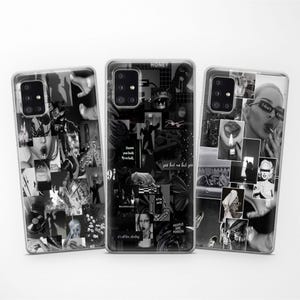 Black&White Collage Trendy Phone Case fits Samsung S25 Ultra S24 FE S23 S22 S21 fit Samsung A56 A55 A54 A53 A52s A36 A35 A16 A15 A14