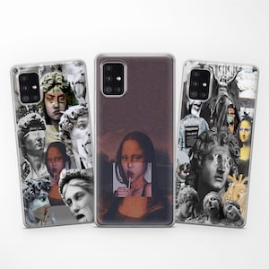 Aesthetic Art Mona Greek Phone Case fits Samsung S25 Ultra S24 FE S23 S22 S21 fit Samsung A56 A55 A54 A53 A52s A36 A35 A16 A15 A14
