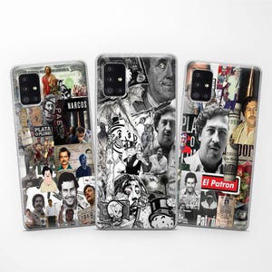 Trendy El Pablo Collage Phone Case fits Samsung S25 Ultra S24 FE S23 S22 S21 fit Samsung A56 A55 A54 A53 A52s A36 A35 A16 A15 A14