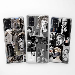 Vintage Skulptur Artwork Handyhülle passend für Samsung S25 Ultra S24 FE S23 S22 S21 fit Samsung A56 A55 A54 A53 A52s A36 A35 A16 A15 A14