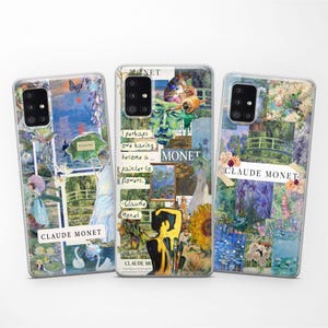 Custodia per telefono Samsung con collage artistico di Claude Monet
