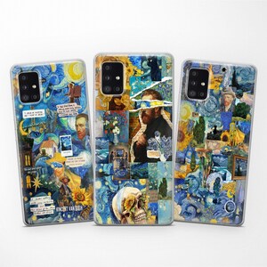 Art Shuffle Van Gogh Phone Case fits Samsung S25 Ultra S24 FE S23 S22 S21 fit Samsung A56 A55 A54 A53 A52s A36 A35 A16 A15 A14