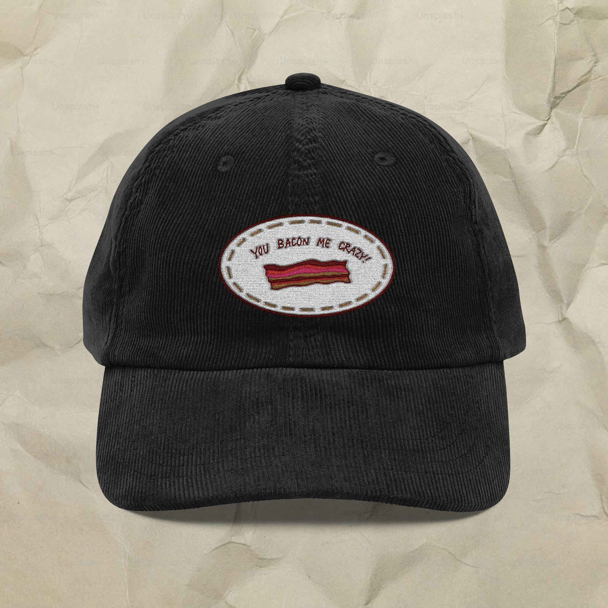 【BAON】Andu embroidery corduroy snap back Bacon Corduroy Hat, Handmade Embroidered Corduroy Dad Cap
