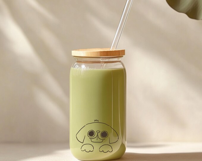 Cozy Pup Sipper Glass
