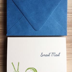 Snail Mail Card, Thinking of You, Friendship Card, Vintage Card, Every Day Greeting Card, All Occasion Card, Pen Pal Card, Handmade Card image 3