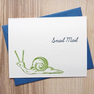 Snail Mail Card, Thinking of You, Friendship Card, Vintage Card, Every Day Greeting Card, All Occasion Card, Pen Pal Card, Handmade Card image 1