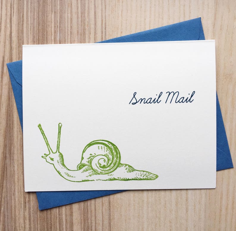 Snail Mail Card, Thinking of You, Friendship Card, Vintage Card, Every Day Greeting Card, All Occasion Card, Pen Pal Card, Handmade Card image 1