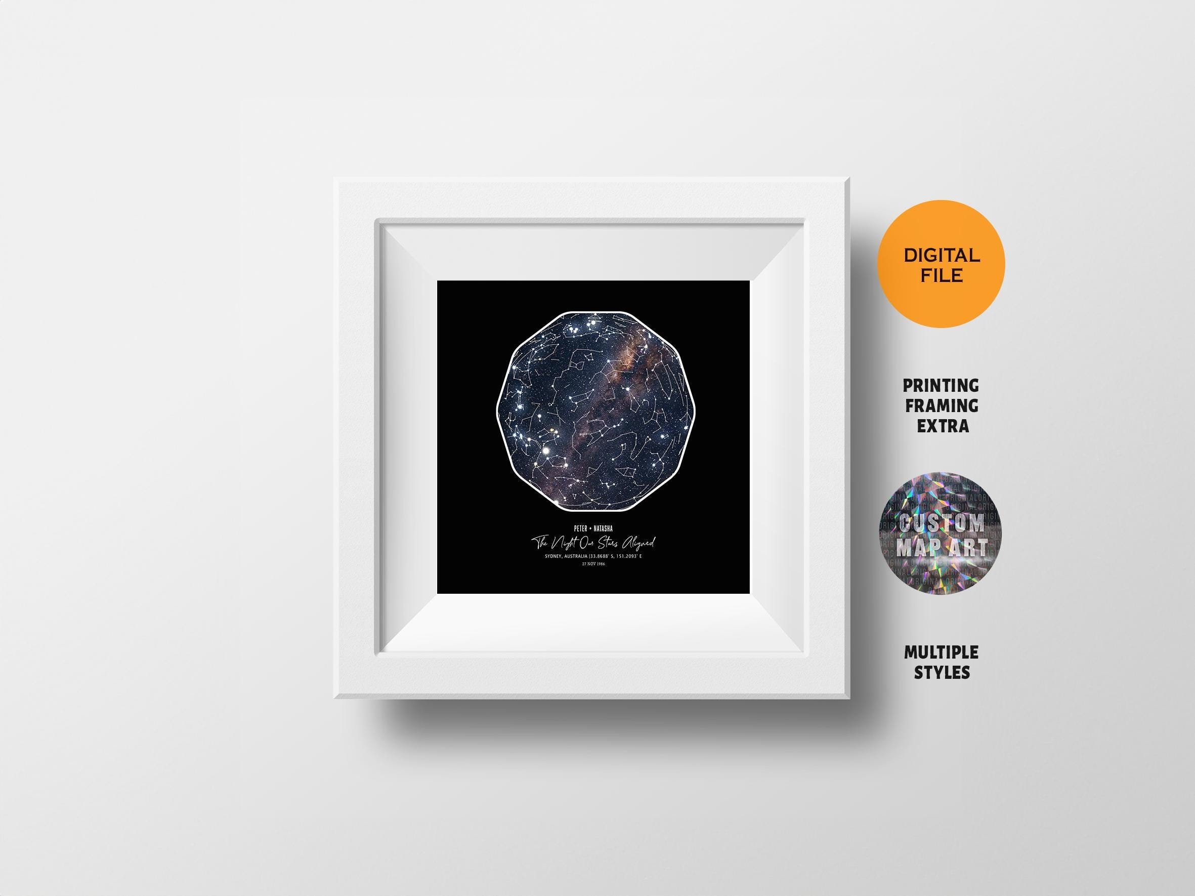 Personalized Star Map Art Gift - Il Fullxfull.6532723080 Ifti 