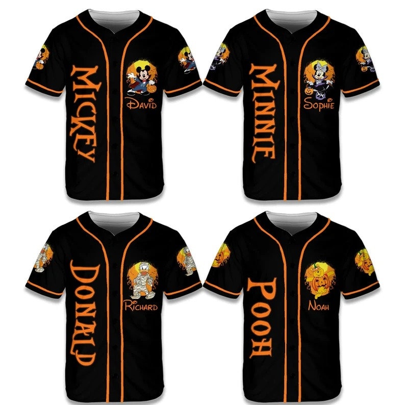 Discover Disney Halloween Baseball Jersey, Spooky Season Halloween Vacation Baseball Jersey