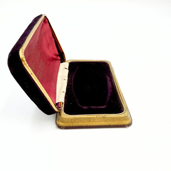 Vintage 40s Velvet Jewelry Box | Benrus Watch Box… - image 7