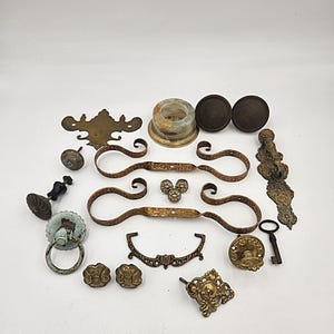 Vintage Turn of the Century Restoration Hardware Pieces - Parts - Handles - Pulls etc.