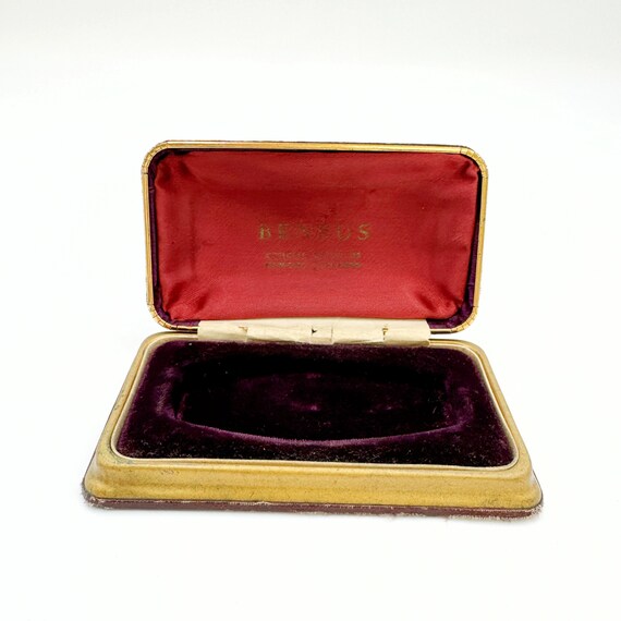 Vintage 40s Velvet Jewelry Box | Benrus Watch Box… - image 8