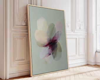 Butterfly Canvas Print: Minimalist Abstract Wall Art Framed