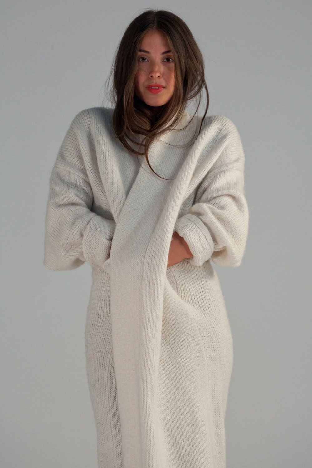 Vintage Long Sweater Coat Etsy