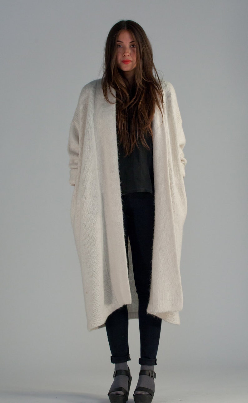 Vintage Long Sweater Coat Etsy