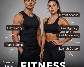 Fitness Modelling Workbook & Planner – UK, US, Abu Dhabi Gigs. Download and Apply. (Digital Download)