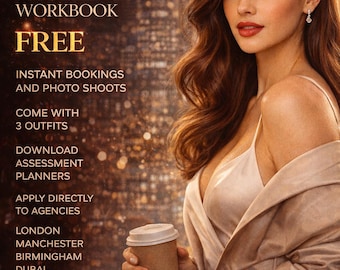 Catalog Modelling Workbook & Planner – Build Portfolio, Book Gigs. Download and Apply. (Digital Download)