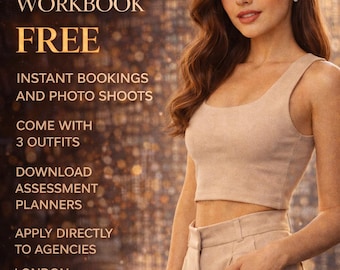 Petite Modelling Workbook & Planner – Career Guide. Download and Apply. (Digital Download)
