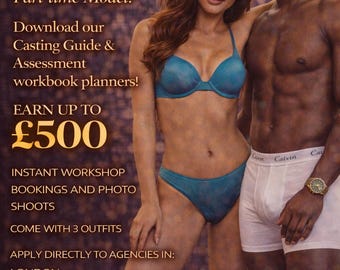 Swimsuit & Underwear Modelling Workbook – Career Planner, Posing Guide. Download and Apply. (Digital Download)