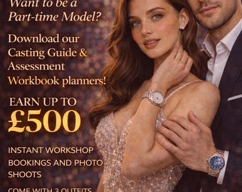 Fashion Modelling Workbook & Planner – Career Launch Guide. Download and Apply. (Digital Download)
