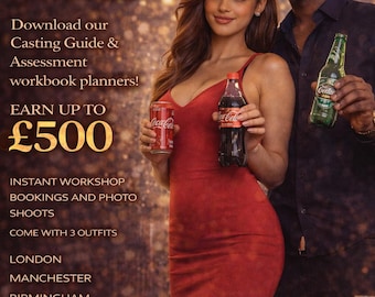 Promotional Modelling Workbook & Planner – Download, Apply and Land Gigs UK, US (Digital Download)