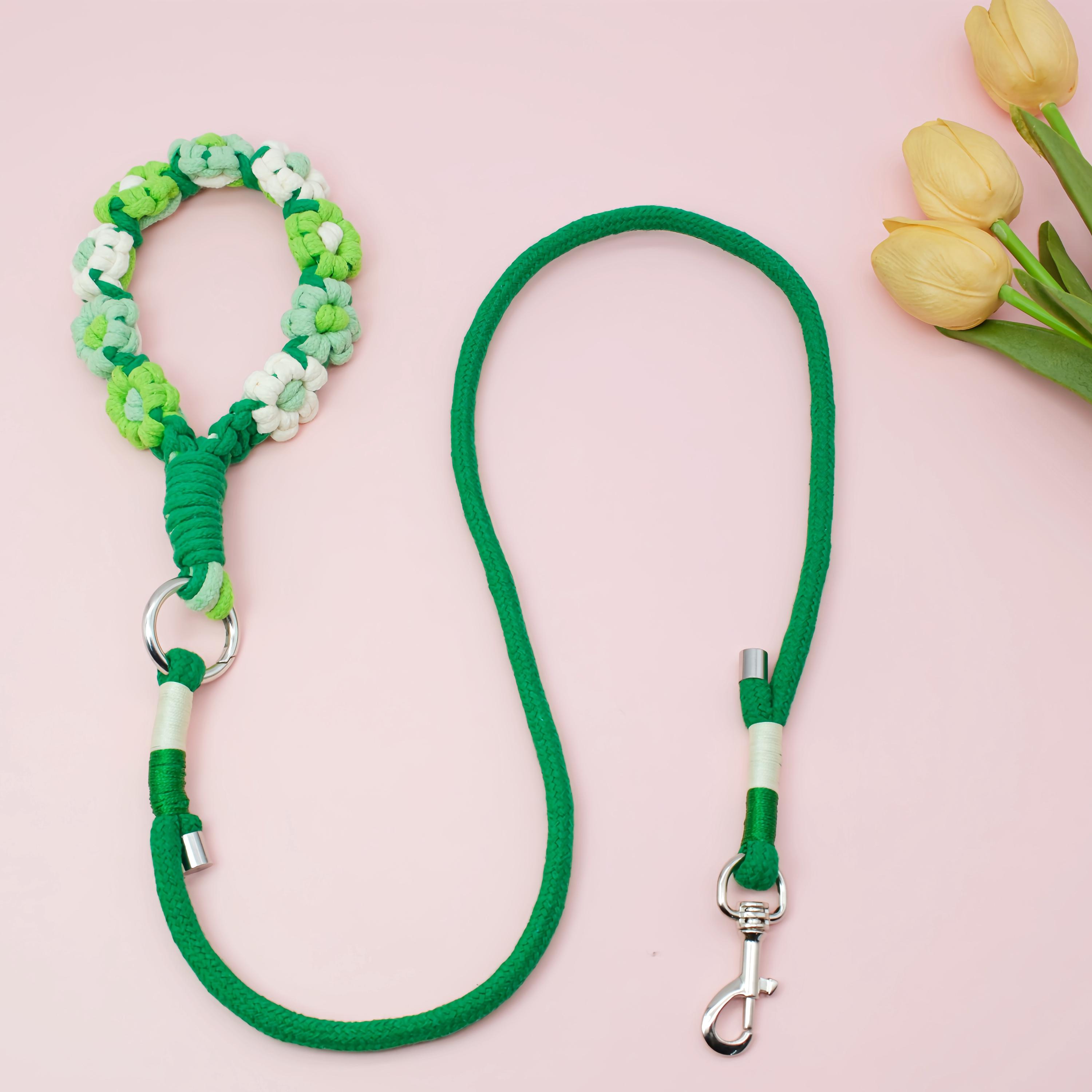 Picture of Custom Braided Dog & Cat Leash – Handmade Cotton Pet Lead, Stylish Pet ...