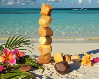 Japanse houten puzzel Kimu Ichi.Handgemaakte puzzel met 11 stukjes.Uniek houten speelgoed.Brain Teaser.Cadeau voor puzzelliefhebber.Decoratieve houten puzzel