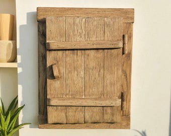 Porte-clés en bois rustique fait main : organisateur de couloir