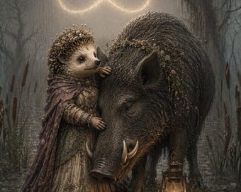 Rainbound Hedgehogs Tarot Deck: Woodland Animal, Cozy Fantasy Cards
