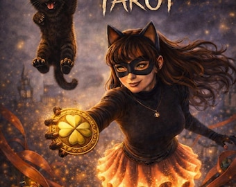 The Feline Veil Tarot Deck, Noir Cat Gothic Cards