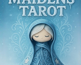 Frost Maidens Tarot Deck, Kawaii Winter Snow Witch Cards