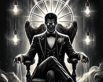 Noir Chronicles-tarotdeck, vintage geïllustreerde kaarten